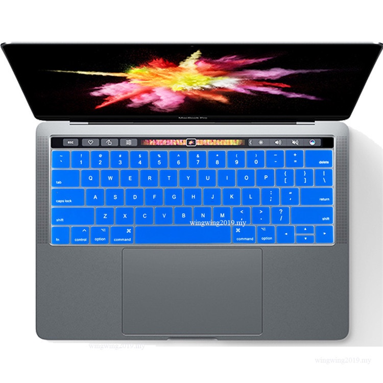 Case Skin Keyboard Enter Bahasa Inggris US Bahan Silikon Untuk MacBook Pro 13&amp;quot; A1706 A1989 A2159 Pro 15&amp;quot; A1990 A1707 Jam Tangan Touch Bar