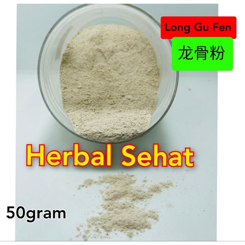 

50 gram Long Gu Fen / / Dragon Bone / Lung Ku Fen / Longgufen / Liung Kut Fun E4