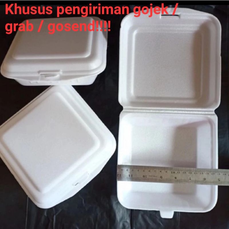 

sterofom polos isi 100box | serofom kotak nasi | sterofom makan