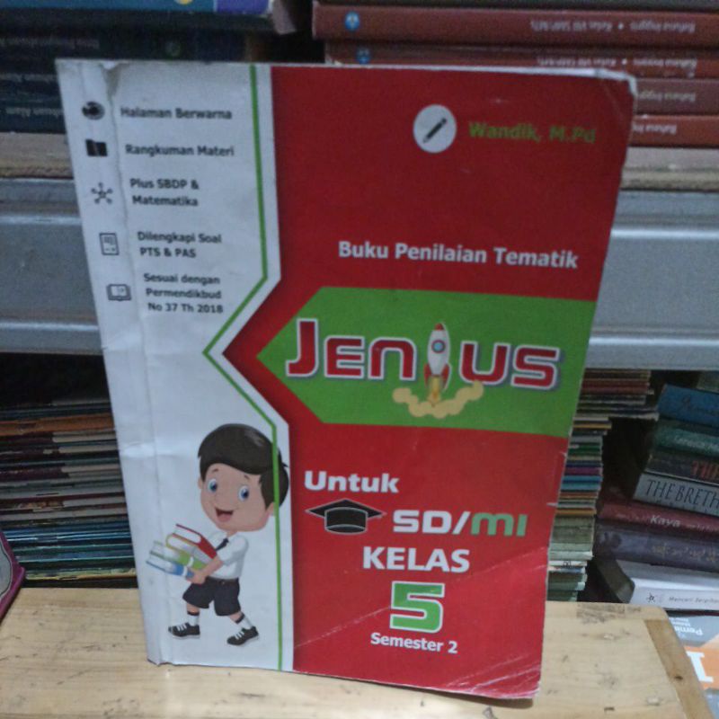 buku penilaian tematik jenius kelas 5 semester 2