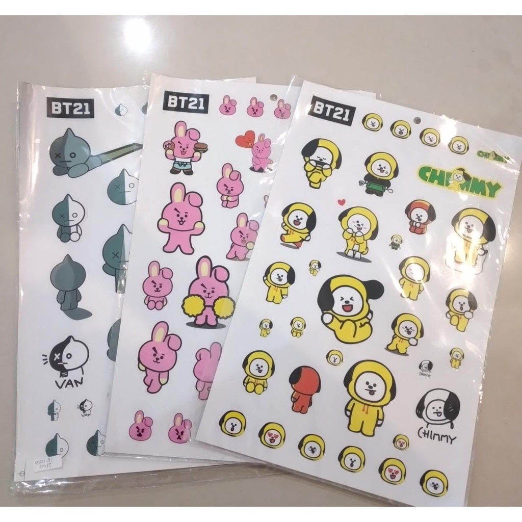 

Sticker Transparant Vinyl BT21