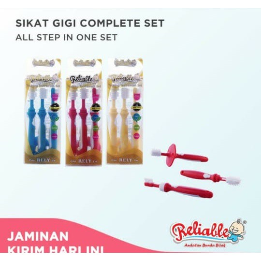 RELIABLE Sikat Gigi Bayi/ Training ToothBrush 3in1 7903