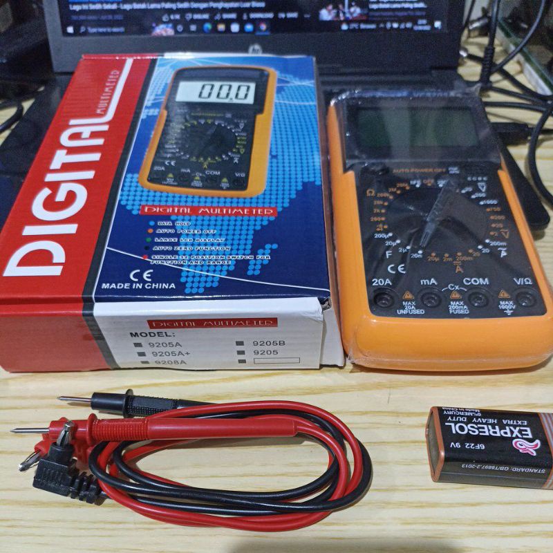 MULTI TESTER DIGITAL VC9205A BAGUS