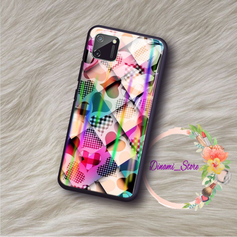 Back Case Glass Aurora Love wallpaper Vivo Y91 Y17 Y12 Y15 Y93 Y95 Y81 Y83 Y71 Y53 y20 Y30 Y50DST436