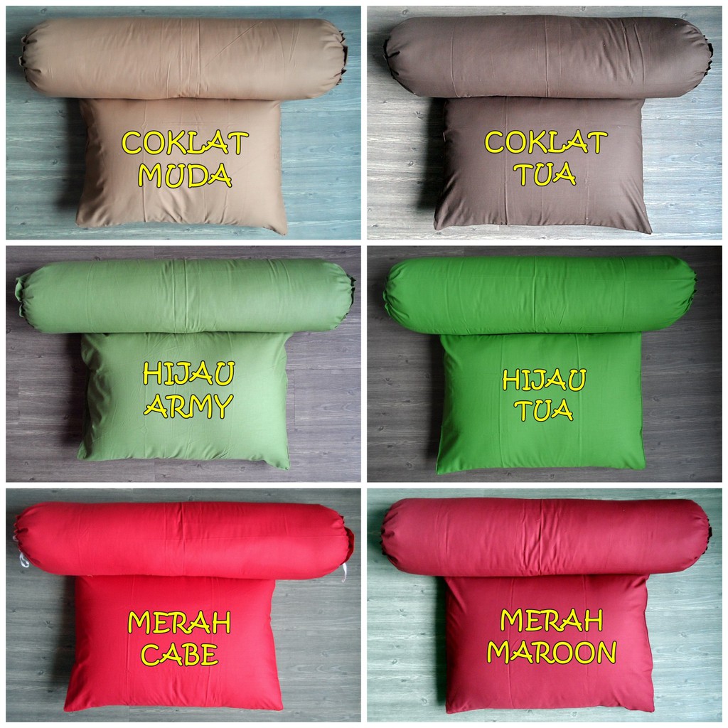 Sarung Bantal dan Guling Polos (Sarung Saja) VOL 2