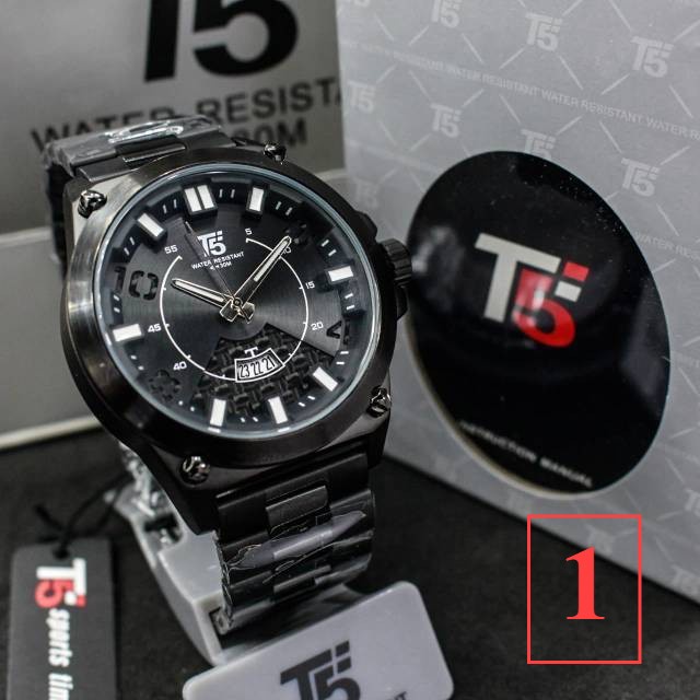 Jam Tangan Pria T5 H3557 T5 H 3557 original water resist bergaransi free box