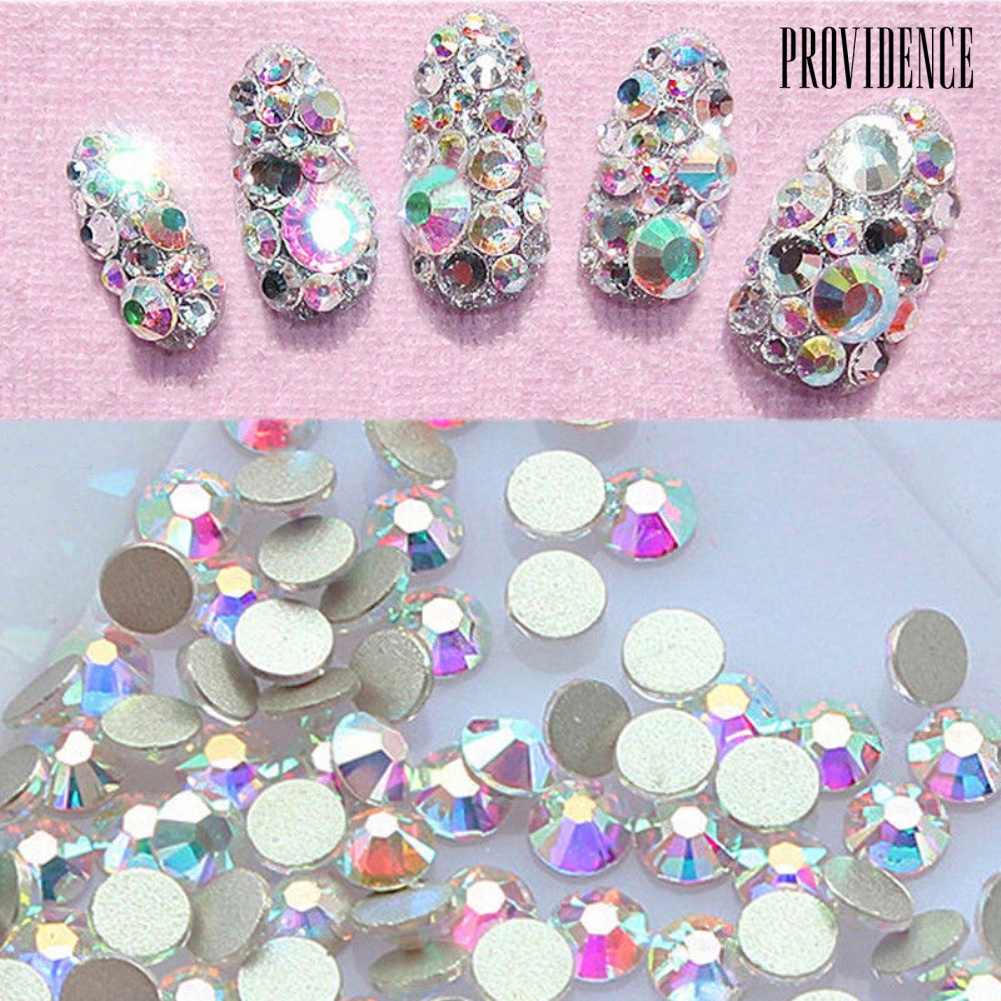 Providence Flat Back Nail Art Rhinestones Glitter Diamond Shape 3D Tips DIY Sticker Decor