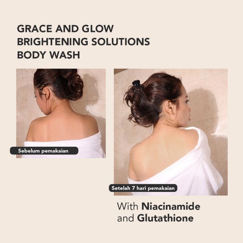 GRACE AND GLOW Body Wash Black Opium - English Pear and Freesia - Peony Blush - Miss Moisture - Rouge / Sabun Mandi