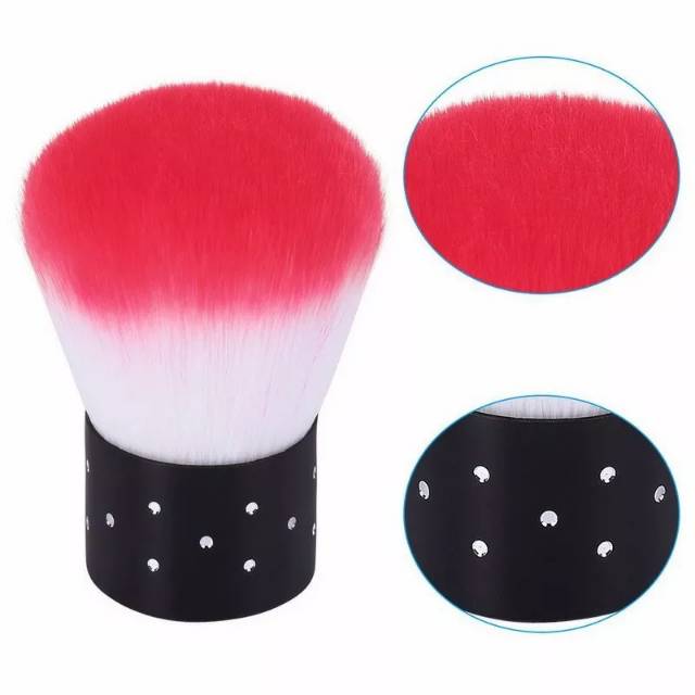 KUAS BRUSH BESAR KABUKI BRUSH DUST BRUSH KUAS DEBU NAILART