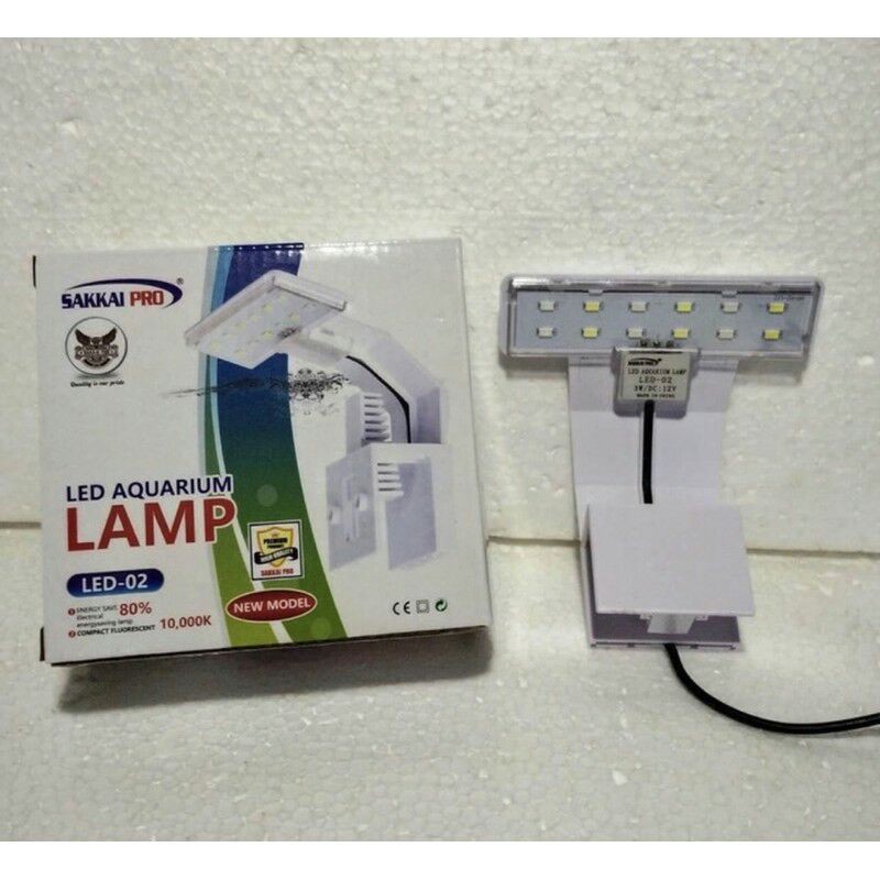 Lampu Led Jepit Aquarium Aquascape 3 Mode Cahaya SAKKAI PRO LED 02