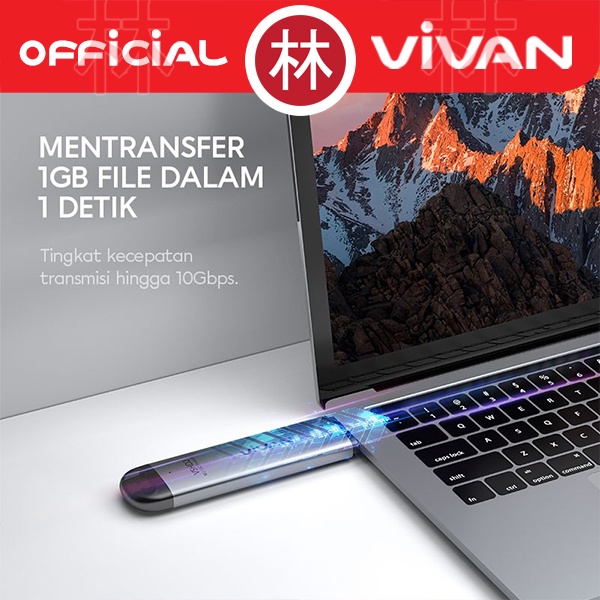 VIVAN VSHD2 M2 Enclosure USB Type C Dual Output 10 Gbps High Speed