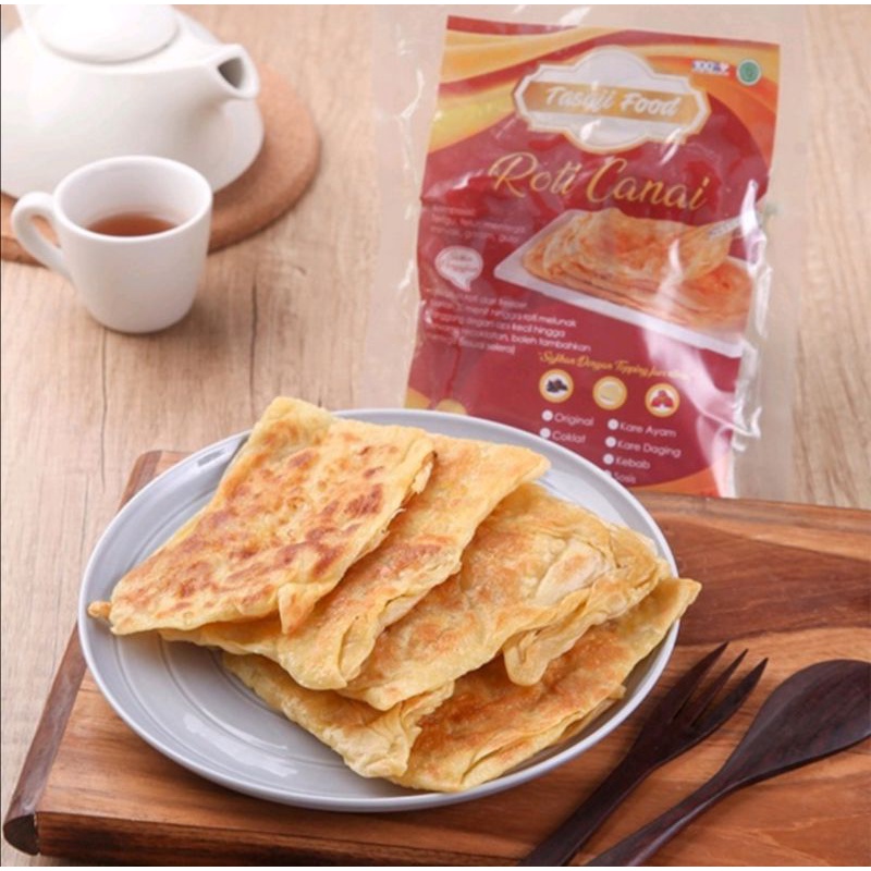 

Roti Canai Crispy by Tasaji / roti cane khas arab roti maryam prata frozen food bogor cemilan beku murah enak
