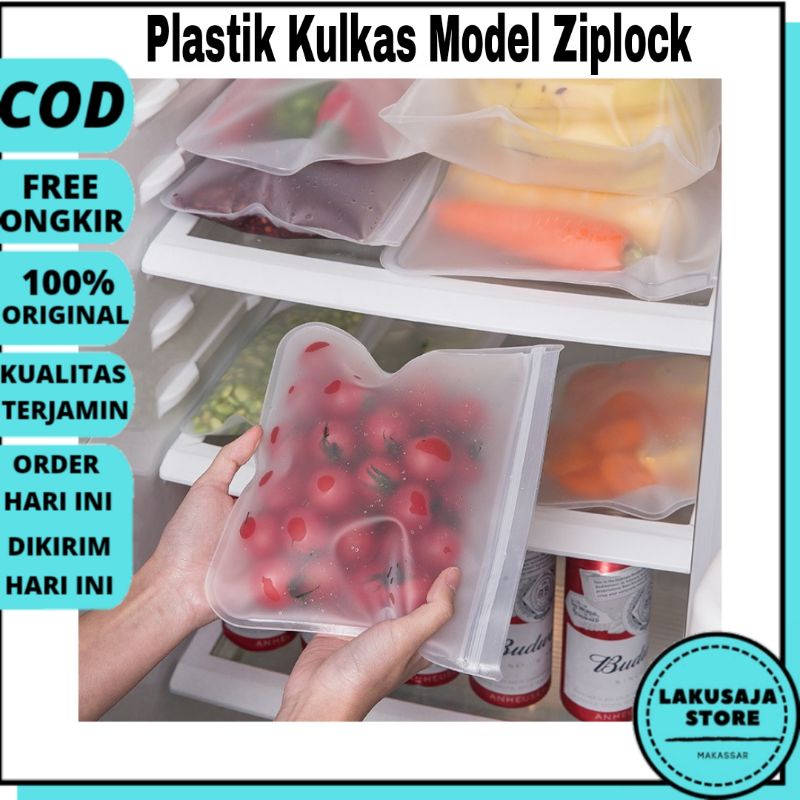Penyimpanan Bahan Makanan Kulkas Plastik Kulkas Model Ziplock Murah Terbaru Makassar