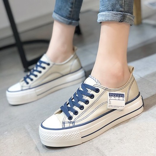 RYX - Low Top Sepatu Sneakers Canvas Wanita Fashion Casual - Ori Import