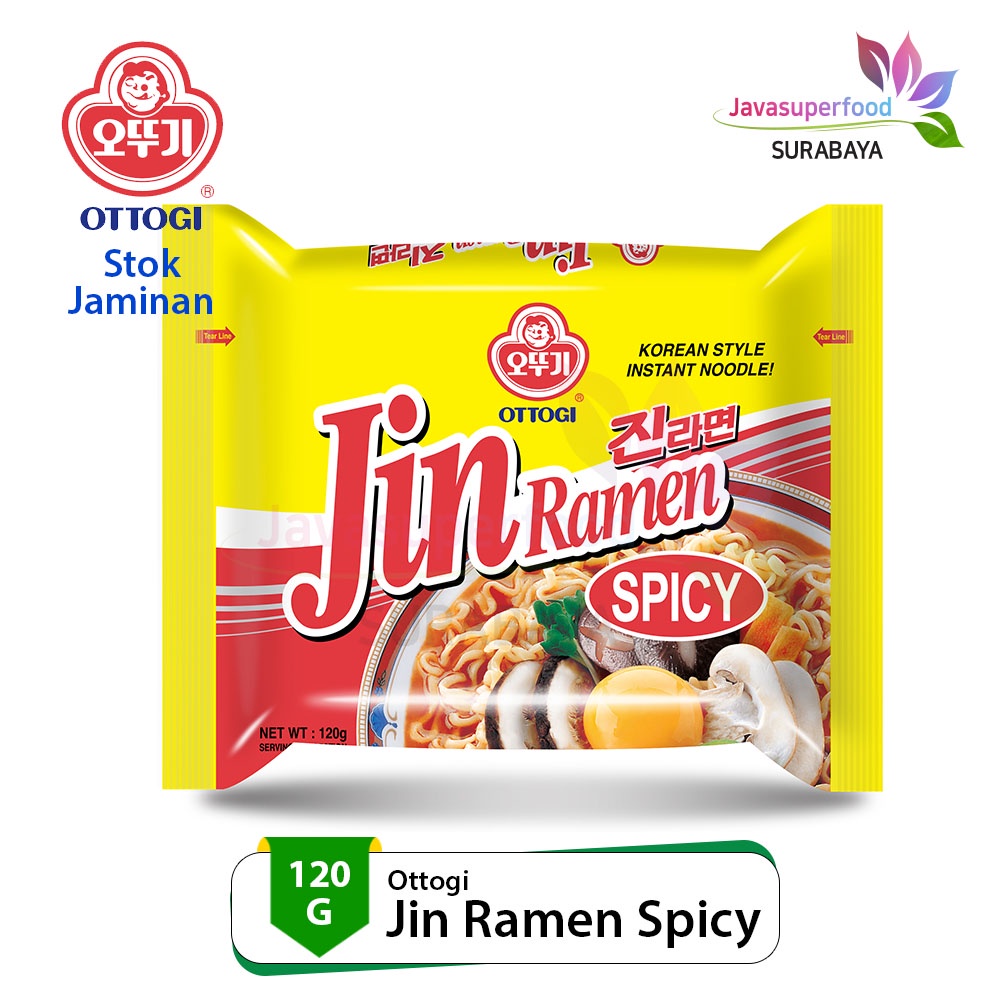 

[PRODUK DISKON] Ottogi Jin Ramen Hot 120g/Mi Ramen Pedas Asli Korea