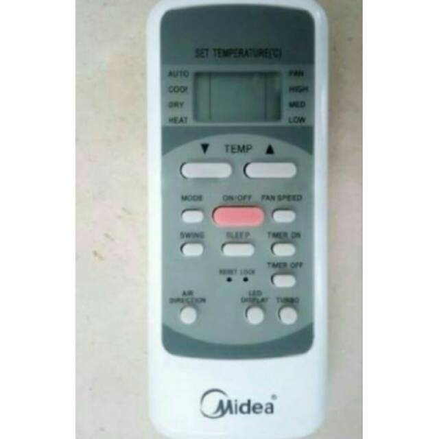 REMOTE AC MIDEA/DAST R 51 M/E ORIGINAL/ASLI