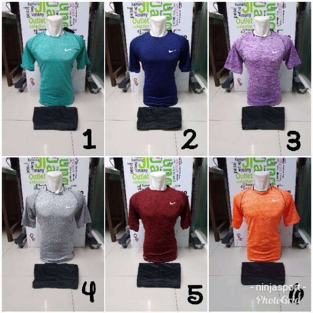 NIKE GRADE ORI Baju Kaos Olahraga Jersey Bola Setelan Futsal / Volly