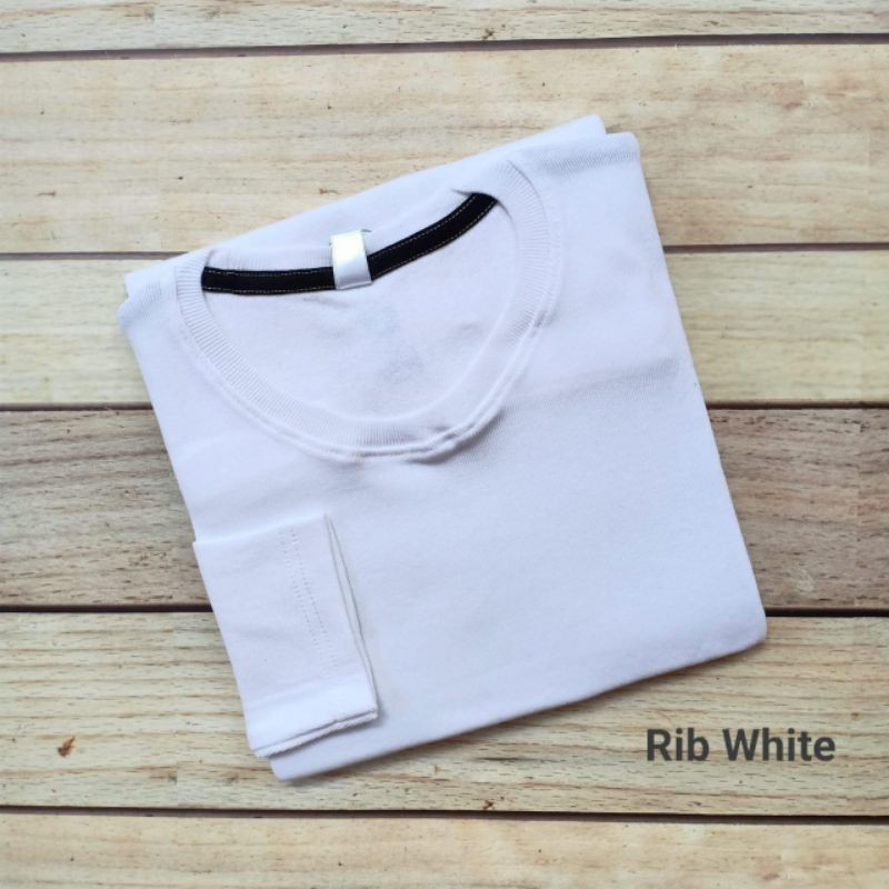 Kaos gap lengan panjang bahan rib premium