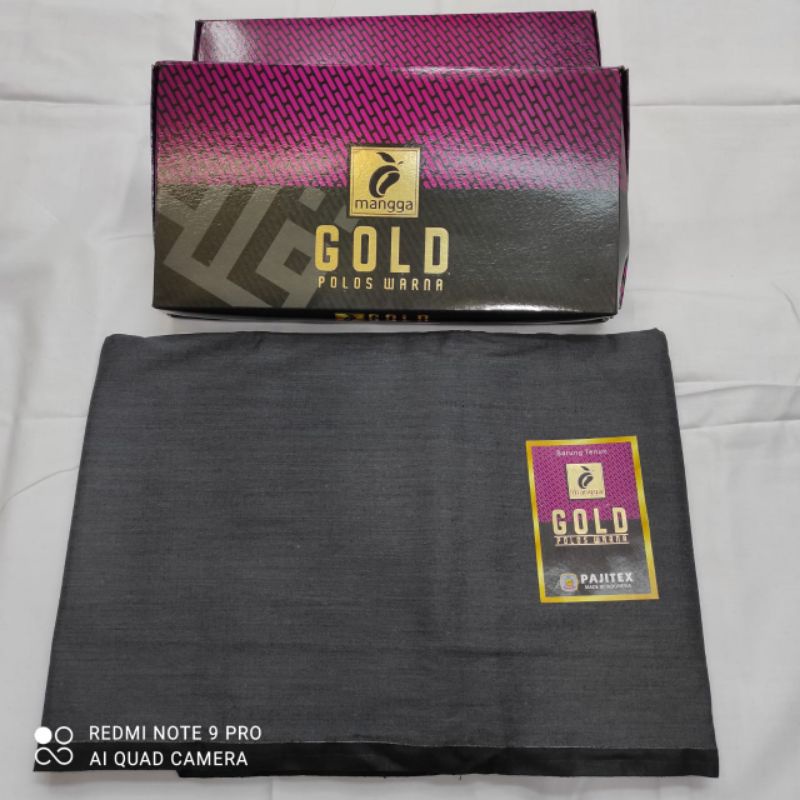 sarung mangga gold hitam polos baguss lembut murah grosir original