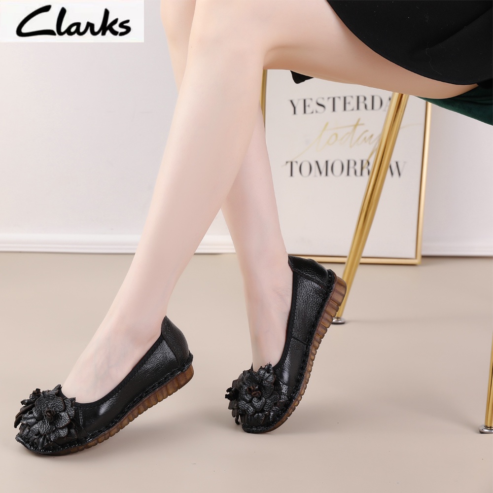 Clarks new pita Sepatu  woman  / clarks flat wanita kulit asli /Sepatu Wanita  melati