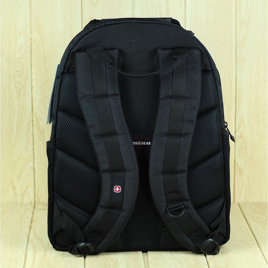 Tas Ransel Swissgear Hitam Biru Keren Besar Backpack Multifungsi