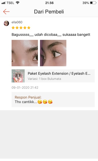 Paket Eyelash Extension / Eyelash Extension / Bulu Mata Tanam