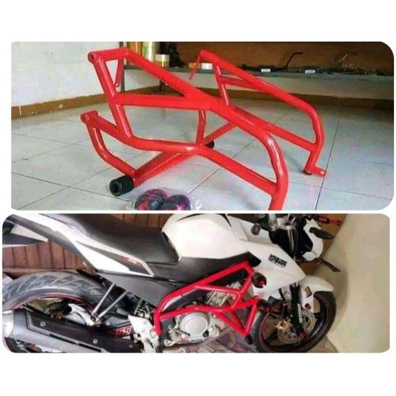 Tubular Vixion New NVA NVL dan Vixion Old model Tumpuk Adventure plus double slider, Crashbar Vixion
