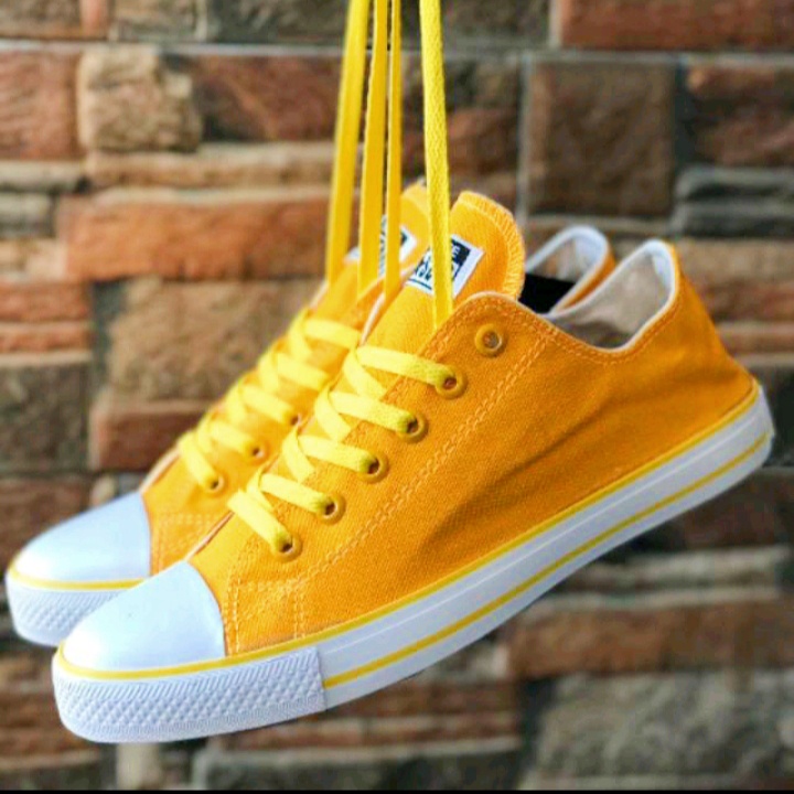 TERBARU!!!SEPATU KUNING SNEAKERS KEKINIAN + BOX