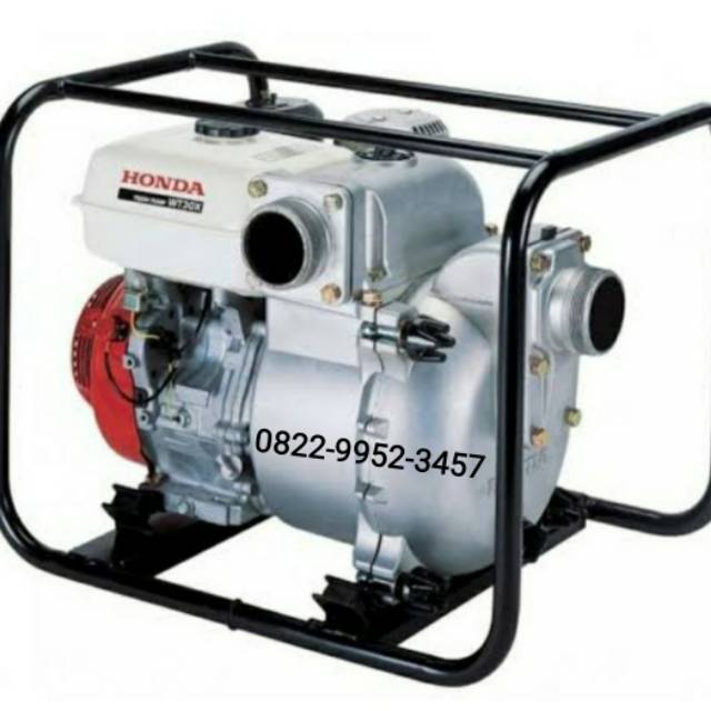 Pompa Air Kotor Honda WT30XK4 3 Inci, Pompa Trash Self-Priming dengan Mesin GX270T2