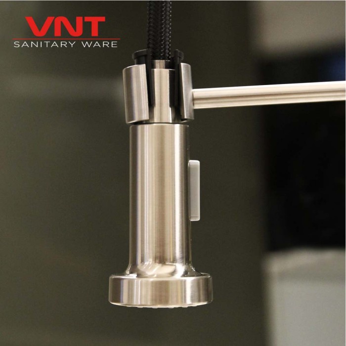 VNT Keran Cuci Piring Stainless Kran Dapur Flexible Tarik Kitchen Sink
