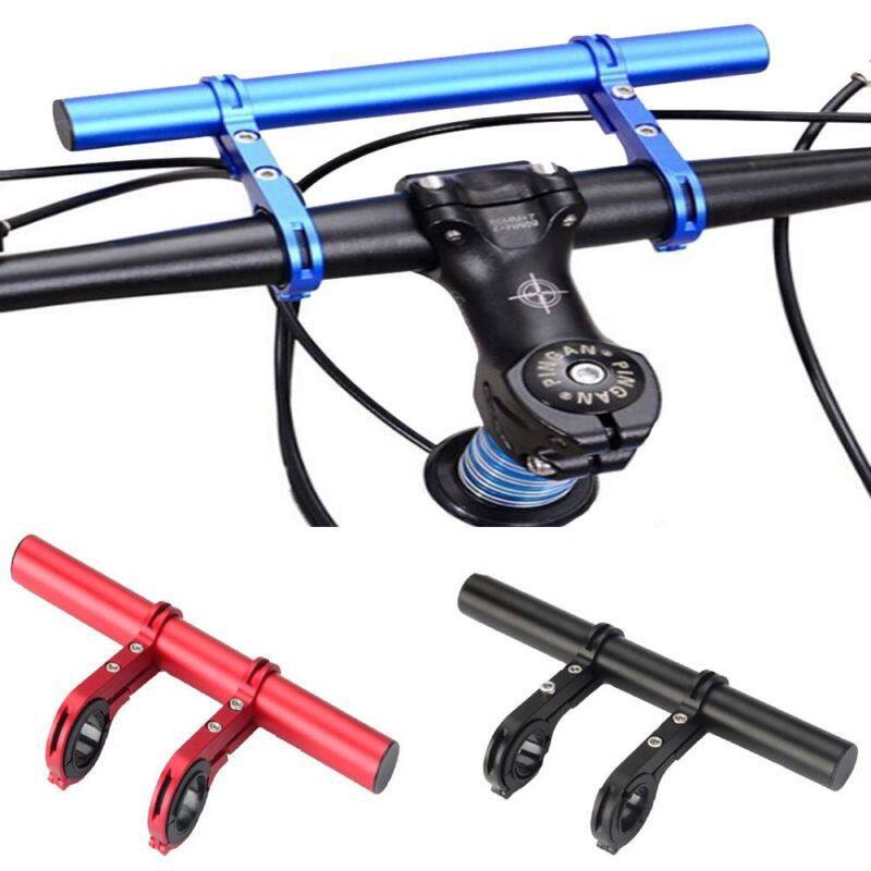 Stang Ekstensi Rak 20cm/30cm Aluminium Alloy Sepeda Handle Bar Bracket Extender Senter Ponsel Mount Pemegang Braket Sepeda Ekstensi Menangani Bar MTB Suku Cadang dan Aksesori