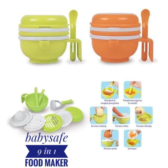 BABYSAFE MULTI FOOD GRINDING Baby Food Maker Penghalus Pembuat mpasi