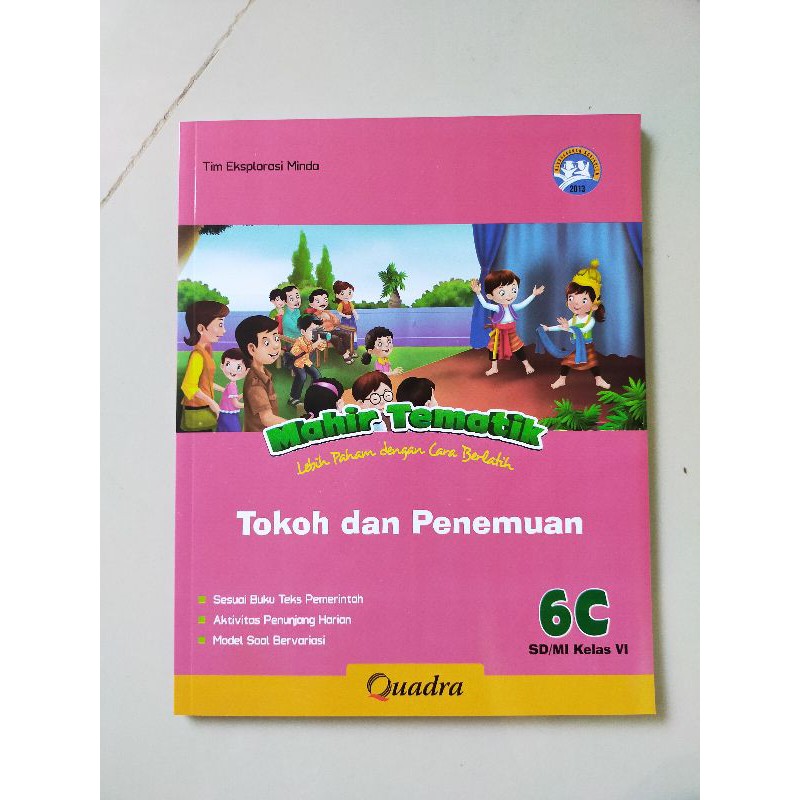 ORI satu paket buku mahir tematik K13 Quadra kelas 6 ABCDE semester 1