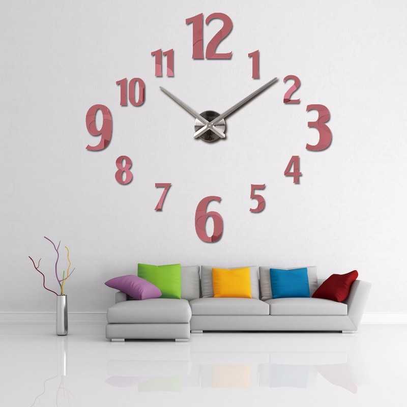 Taffware Jam Dinding Besar DIY Giant Wall Clock 100cm Number - DIY-107