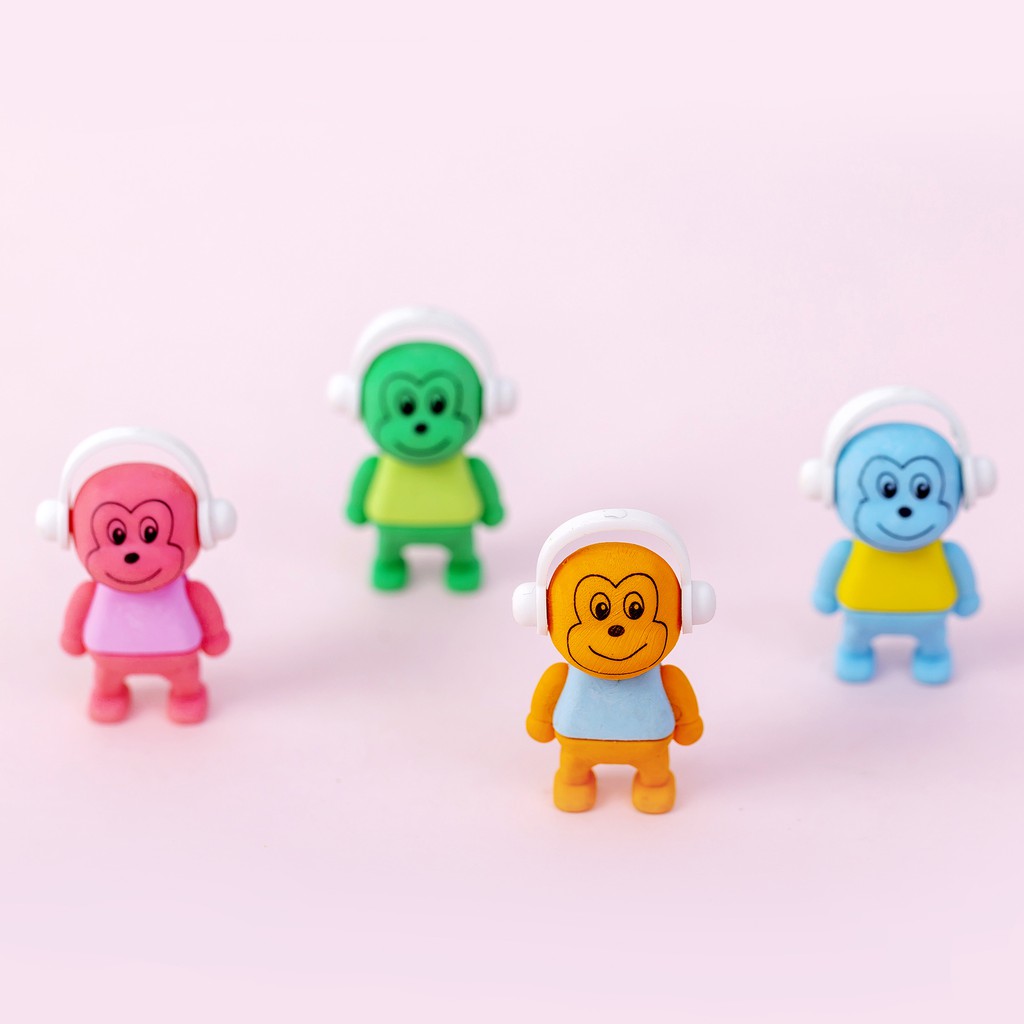 

Penghapus Anak Kreatif Motif Kera Earphone / Cute Little Monkey Eraser