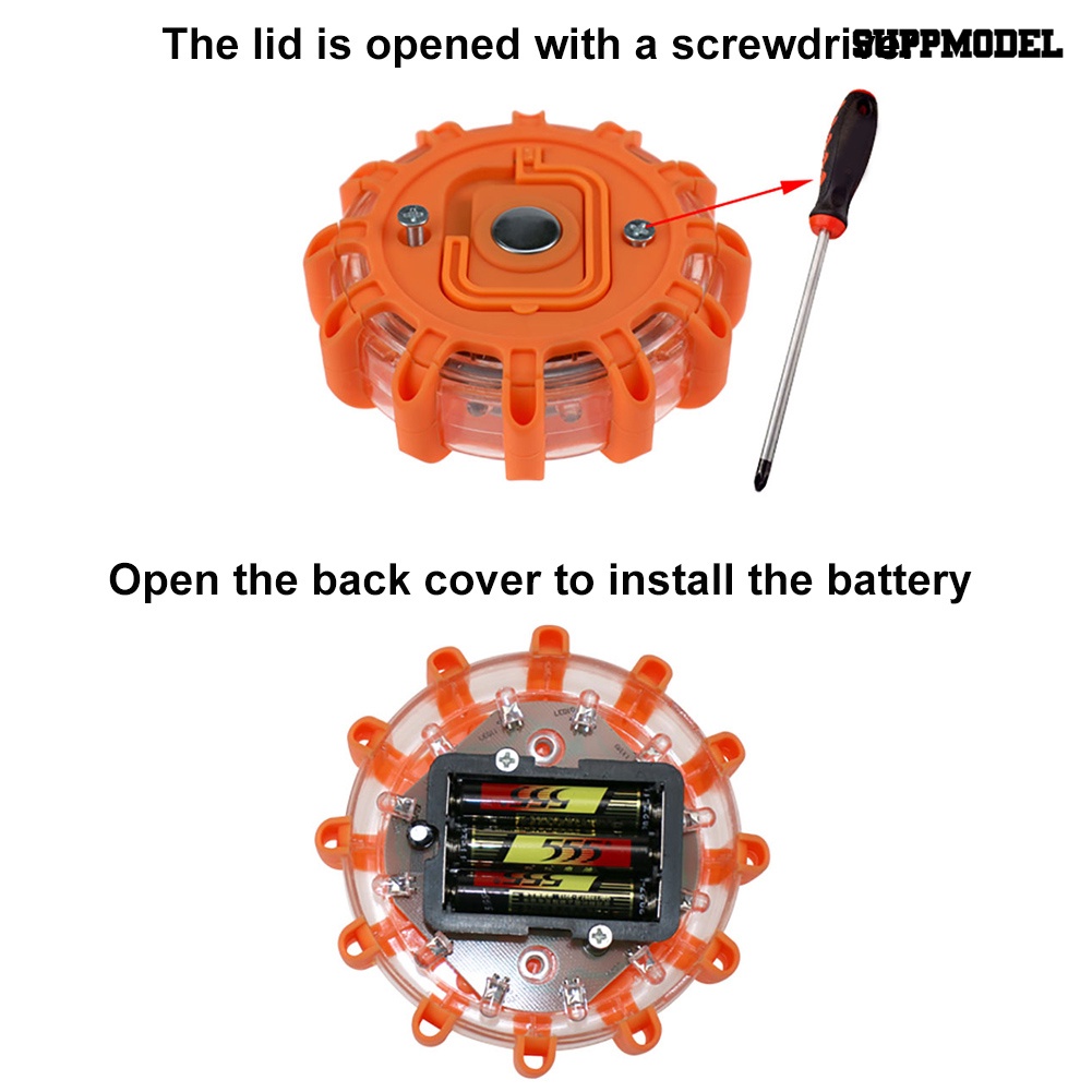 Lampu Peringatan LED Magnetik Untuk Mobil Polisi