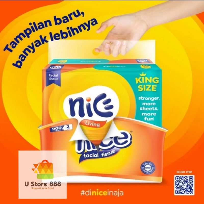 Tissue NICE 900gr, Tissue murah , Tisu facial , Facial Tissue Nice
