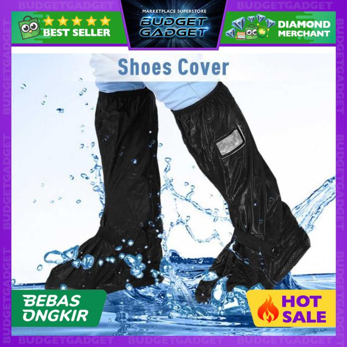 Cover Shoes | Qiilu Rain Cover Hujan Sepatu Dengan Reflektor Cahaya Size L - Jy-819