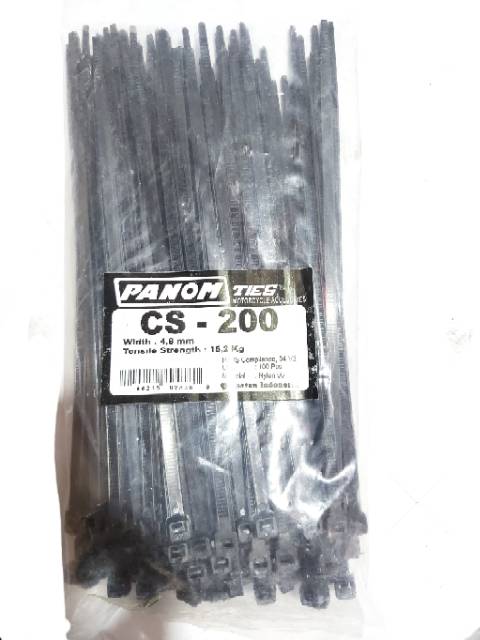 CABLE TIES TALI TIS KREK SIGMA HITAM UKURAN 100, 150, 200, 250, 300 MM