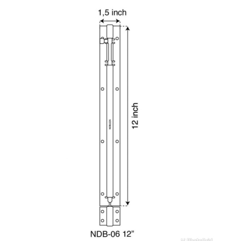 selot grendel pintu 12 inc stanlis sus 304 tebal kunci grendel pintu dobel ukuran 12 inch Stainless murah