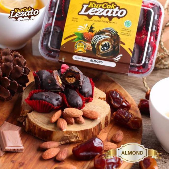 

Ready Stock Kurcok Almond Lezato Kurma Cokelat Coklat