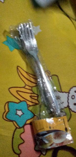 12 Pcs Sendok Makan Motif Stainless Steel Lusinan