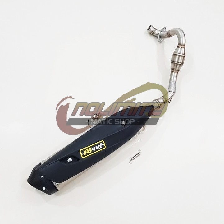 Knalpot Standar Racing Power Boom ROB1 Honda Vario 125 150 2018 UP