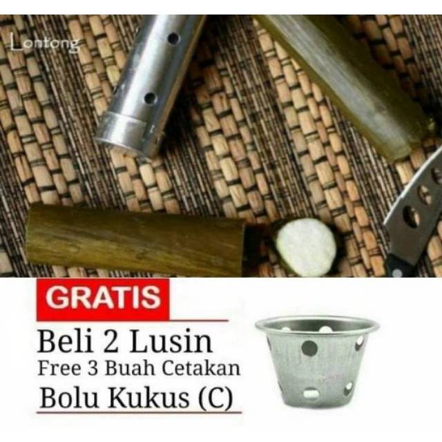 CETAKAN LONTONG ALUMINIUM almunium 1 lusin BELI 2 LUSIN