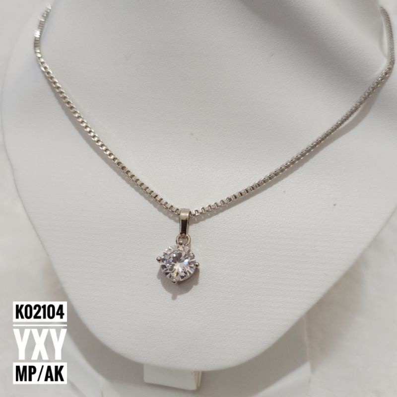 Kalung Yaxiya Mata Satu Silver K02104