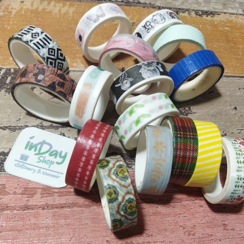 Washi Tape Besar (6pcs) | INDAY SHOP