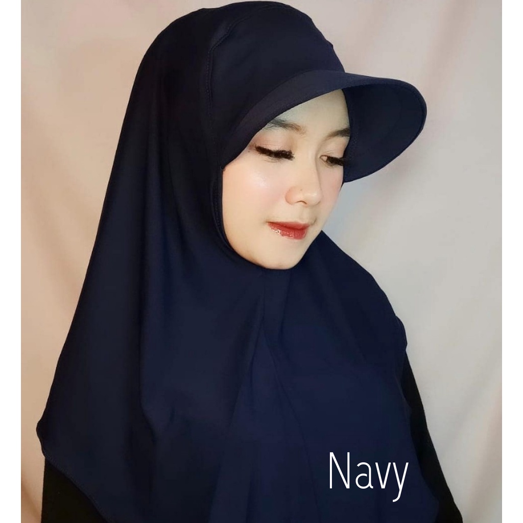 HIJAB SPORTY OLAHRAGA/TOPI JILBAB OLAHRAGA-Topi Navy