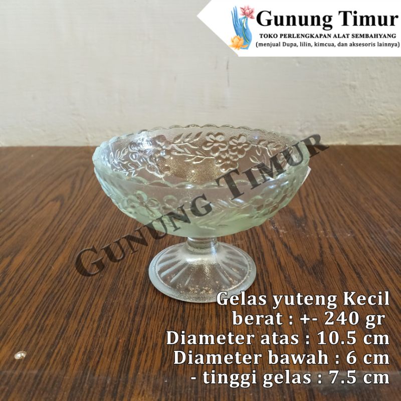 Gelas Kaca minyak pelita / Gelas Minyak Pelita / Gelas Yuteng Kaca