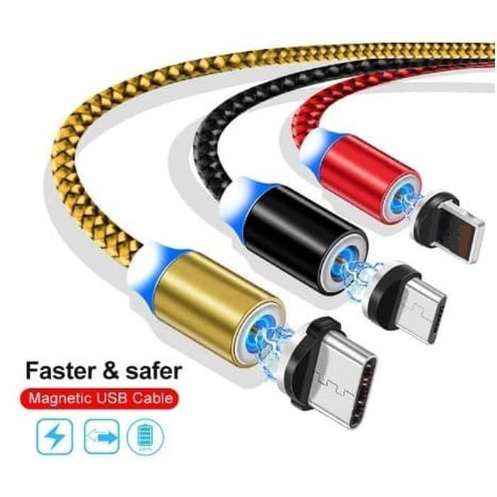 Kabel Charger Canggih type c micro usb lightning iphone samsung 1 M