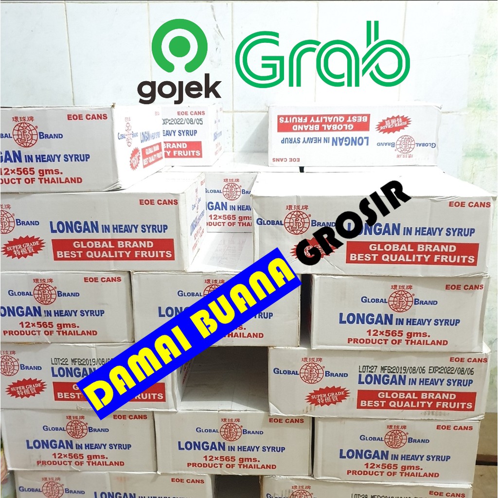 

GLOBAL BRAND LONGAN IN HEAVY SYRUP 12PCS/1Karton (565gr) PROMO